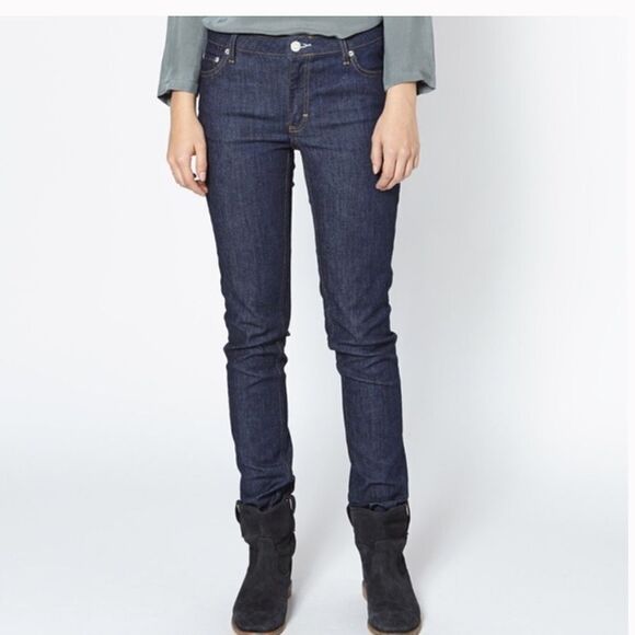 Acne Studios Flex S Raw Denim Jean in Dark Wash - Picture 1 of 10